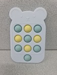 Silicone phone popper teether