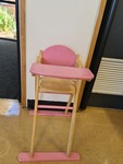 Pink high chair