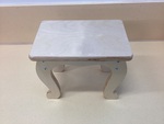 B85: Kids Wooden Queen Anne Dressing Table Stool