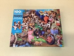 100 Piece Children’s Fuzzy Jigsaw: Animal Mayhem