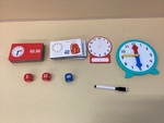 B95: Time Telling Matching Pair Write-and-Wipe Cards