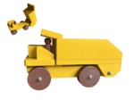 Vintage wooden tip truck