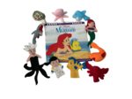 The Little Mermaid book and finger puppet set