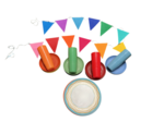 PP10: Bright reusable table wear party pack