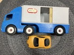 Semi Trailer and car