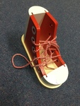 Wooden Lacing Shoe