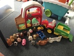 Little people barn and accessories  