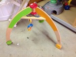 wooden baby gym