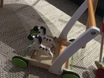 Galloping Zebra Push Cart