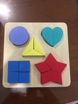 Colour and shape puzzle board 