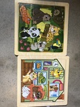 2 x board Puzzles Pet Animals and Jungle 