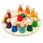 Perpetual Calendar with Rainbow Nins