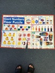 Giant floor number puzzle