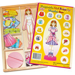 Kaper Kids Magnetic Girl Dress Up Wooden Box