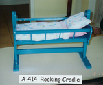 White rocking cradle