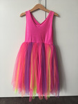 Rainbow ballerina costume (size 5)