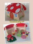 Wooden Toadstool Playset