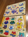 Clothes and Giggle/Hoot puzzles