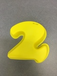 Cake Mould - Number 2 - Yellow