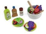 Wooden play food - salad set
