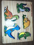 Five piece Dragon Puzzle 