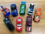 Diecast cars small with ramp