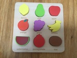 Wooden fruit puzzle