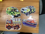 Emergency services puzzle Set of 4 