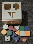 763: Wooden shape Sorter cube