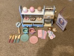 Wooden Ice Cream and Coffee Shop playset