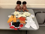  Twin Dolls with Costumes