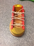 Wooden Lace Shoe