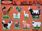 Melissa & Doug Farm Animals Sound Puzzle