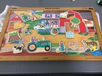 Farm magnetic fun board