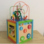 Activity cube wooden 