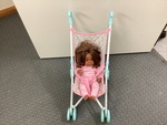 Baby Girl in Stroller 