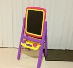 Whiteboard black board easel