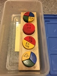 Q-Toys Round/Square Fraction Bar