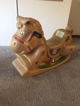 Brown rocking horse