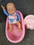 Baby doll , clothes,bath and accessories set 