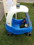 LITTLE TIKES pale blue POLICE CAR RIDE ON