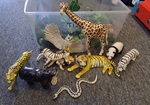 BOX OF WILD ANIMALS
