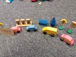 WOODEN TOWN AND VEHICLES