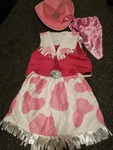 girls cowboy outfit, 4 bits