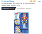 Magnetic DressUp Boy wooden doll