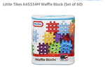 60 piece Waffle Block building set