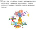 800 pcs construction puzzle bars and shapes