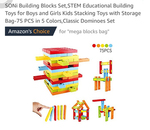 75 pcs building block dominoes