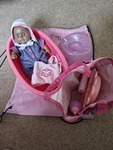 Ethnic doll plus bath,bed and accessories