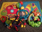 selection of baby toys
